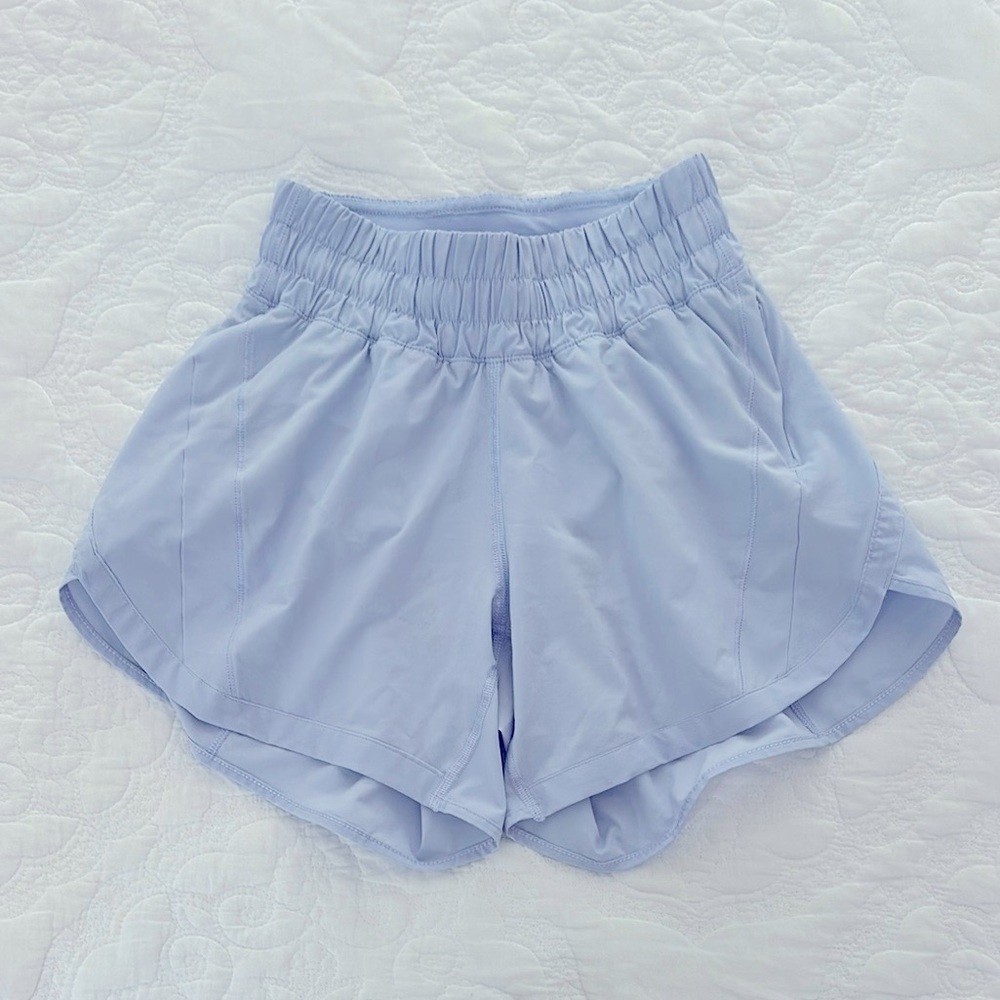 Lululemon Track That 5” Shorts Women’s Size 2 Pastel Blue Athletic Shorts - Picture 3 of 6